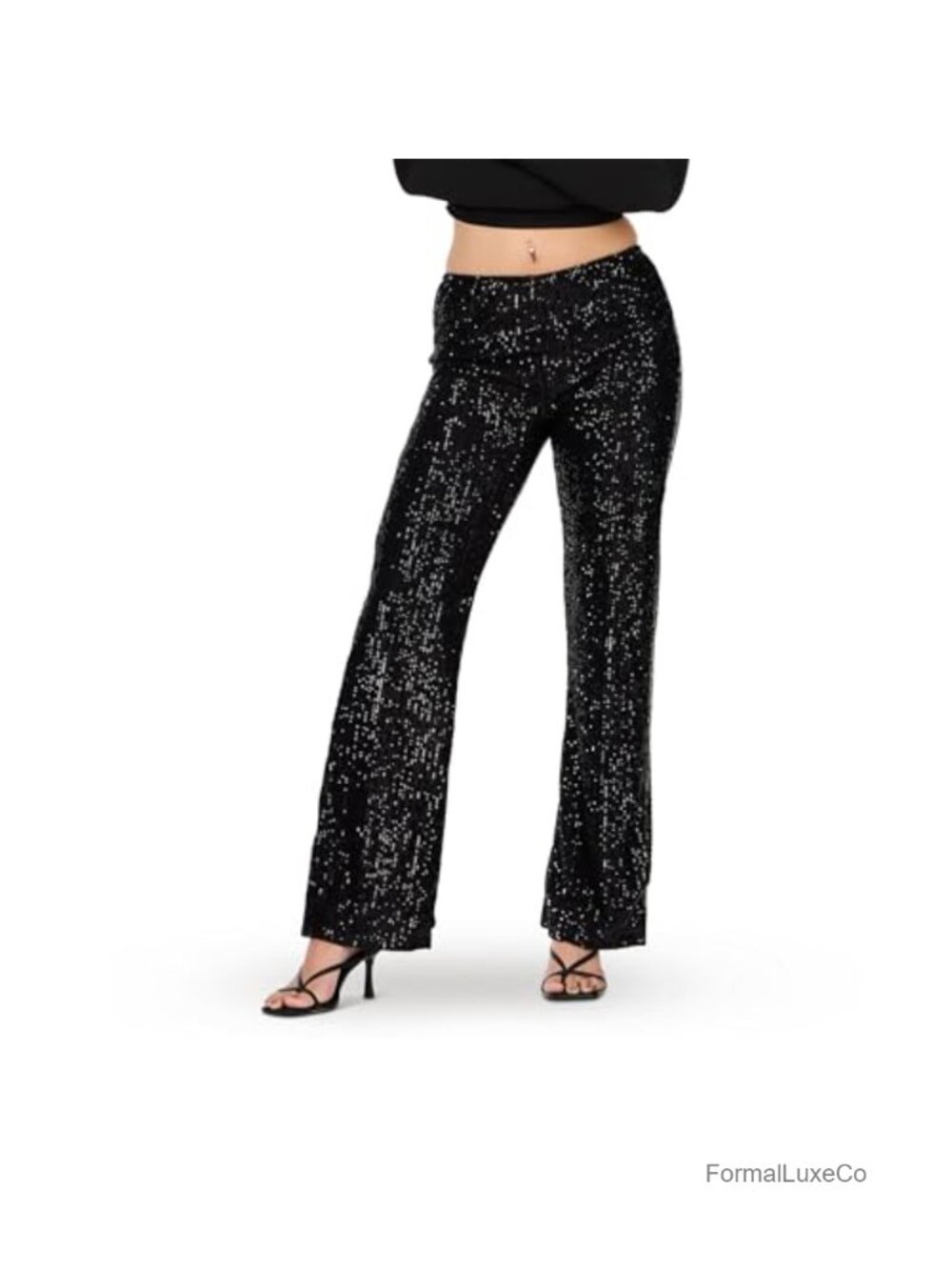 Flare Pant with Sequins - Party Sequin Leggings